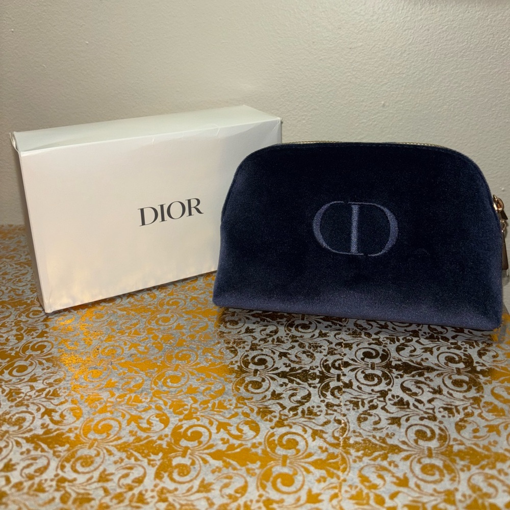 Dior Velvet Beauty Trousse Zipper Pouch